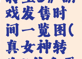 《真女神转生5》游戏发售时间一览图(真女神转生5什么平台)