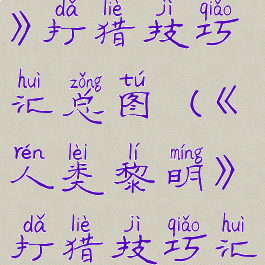 《人类黎明》打猎技巧汇总图(《人类黎明》打猎技巧汇总图)