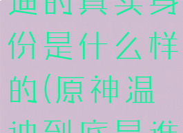 《原神》温迪的真实身份是什么样的(原神温迪到底是谁)