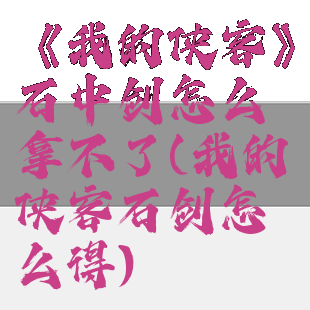 《我的侠客》石中剑怎么拿不了(我的侠客石剑怎么得)