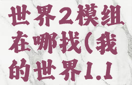 《我的世界》虚无世界2模组在哪找(我的世界1.12.2虚无世界模组)