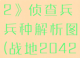 《战地2042》侦查兵兵种解析图(战地2042cdk)