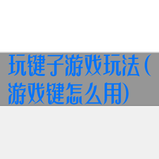 玩键子游戏玩法(游戏键怎么用)