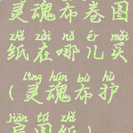 灵魂布卷图纸在哪儿买(灵魂布护肩图纸)