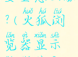 火狐浏览器提示连接不安全怎么办?(火狐浏览器显示连接不安全登录不上)