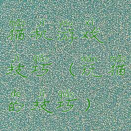 猫机游戏技巧(玩猫的技巧)