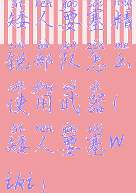 矮人要塞精锐部队怎么使用武器(矮人要塞wiki)