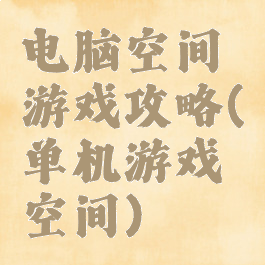 电脑空间游戏攻略(单机游戏空间)