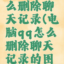电脑qq怎么删除聊天记录(电脑qq怎么删除聊天记录的图片)