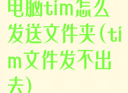 电脑tim怎么发送文件夹(tim文件发不出去)