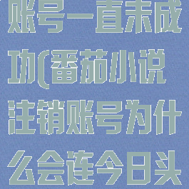 番茄小说注销账号一直未成功(番茄小说注销账号为什么会连今日头条)