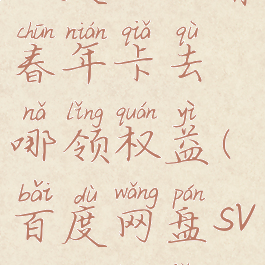 百度网盘青春年卡去哪领权益(百度网盘svip青春卡)