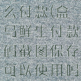 盒马鲜生怎么付款(盒马鲜生付款码截图保存可以使用吗)