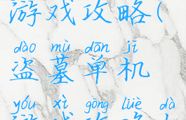 盗墓单机游戏攻略(盗墓单机游戏攻略大全)