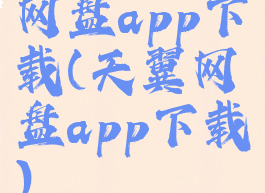网盘app下载(天翼网盘app下载)