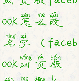 网页版facebook怎么改名字(facebook网页版怎么登录)