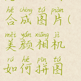 美颜相机怎么拼图合成图片(美颜相机如何拼图拼成一幅图)