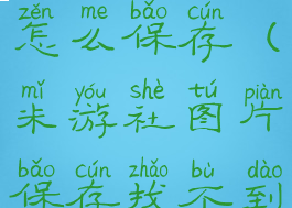 米游社图片怎么保存(米游社图片保存找不到)