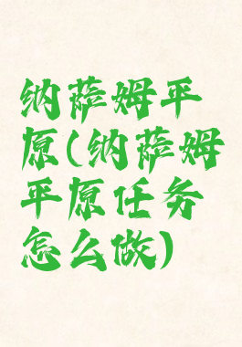 纳萨姆平原(纳萨姆平原任务怎么做)