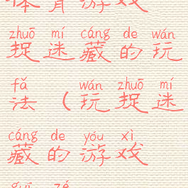 体育游戏捉迷藏的玩法(玩捉迷藏的游戏规则)