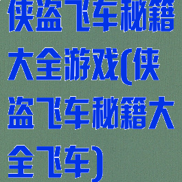 侠盗飞车秘籍大全游戏(侠盗飞车秘籍大全飞车)