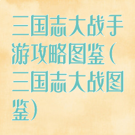 三国志大战手游攻略图鉴(三国志大战图鉴)