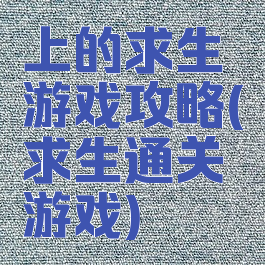 上的求生游戏攻略(求生通关游戏)