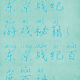 东京战纪游戏秘籍(东京战纪百度百科)