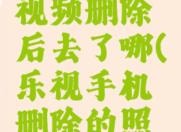 乐视手机视频删除后去了哪(乐视手机删除的照片在哪里)