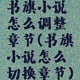 书旗小说怎么调整章节(书旗小说怎么切换章节)