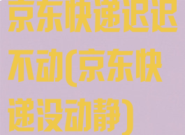 京东快递迟迟不动(京东快递没动静)