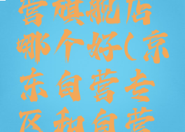 京东自营专区和自营旗舰店哪个好(京东自营专区和自营旗舰店有什么区别)