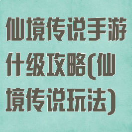 仙境传说手游什级攻略(仙境传说玩法)