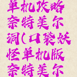 口袋妖怪单机攻略奈特美尔洞(口袋妖怪单机版奈特美尔洞在哪)