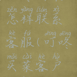 叮咚买菜怎样联系客服(叮咚买菜客户电话)