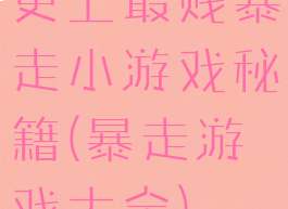 史上最贱暴走小游戏秘籍(暴走游戏大全)