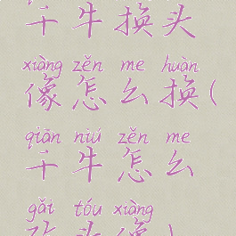 千牛换头像怎么换(千牛怎么改头像)