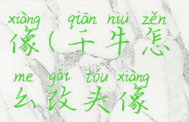 千牛账号怎么换头像(千牛怎么改头像和店铺名字)