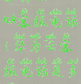 华为云welink客服电话(华为云客服电话是多少)