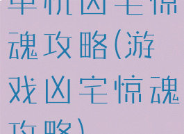 单机凶宅惊魂攻略(游戏凶宅惊魂攻略)