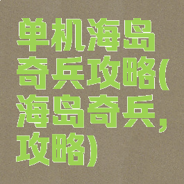 单机海岛奇兵攻略(海岛奇兵,攻略)