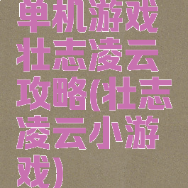 单机游戏壮志凌云攻略(壮志凌云小游戏)