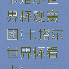 卡塔尔世界杯观赛团(卡塔尔世界杯看点)