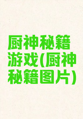 厨神秘籍游戏(厨神秘籍图片)