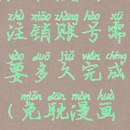 免耽漫画注销账号需要多久完成(免耽漫画app介绍)