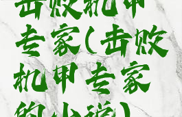 击败机甲专家(击败机甲专家的小说)