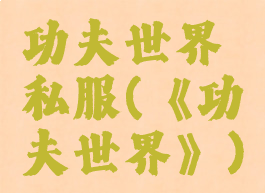 功夫世界私服(《功夫世界》)