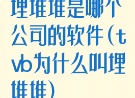 埋堆堆是哪个公司的软件(tvb为什么叫埋堆堆)