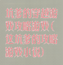 坑爹的穿越游戏攻略游戏(这坑爹的攻略游戏小说)
