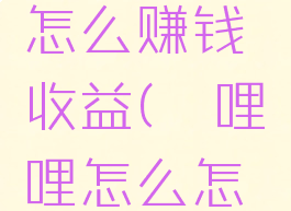 哔哩哔哩怎么赚钱收益(哔哩哔哩怎么怎么赚钱)